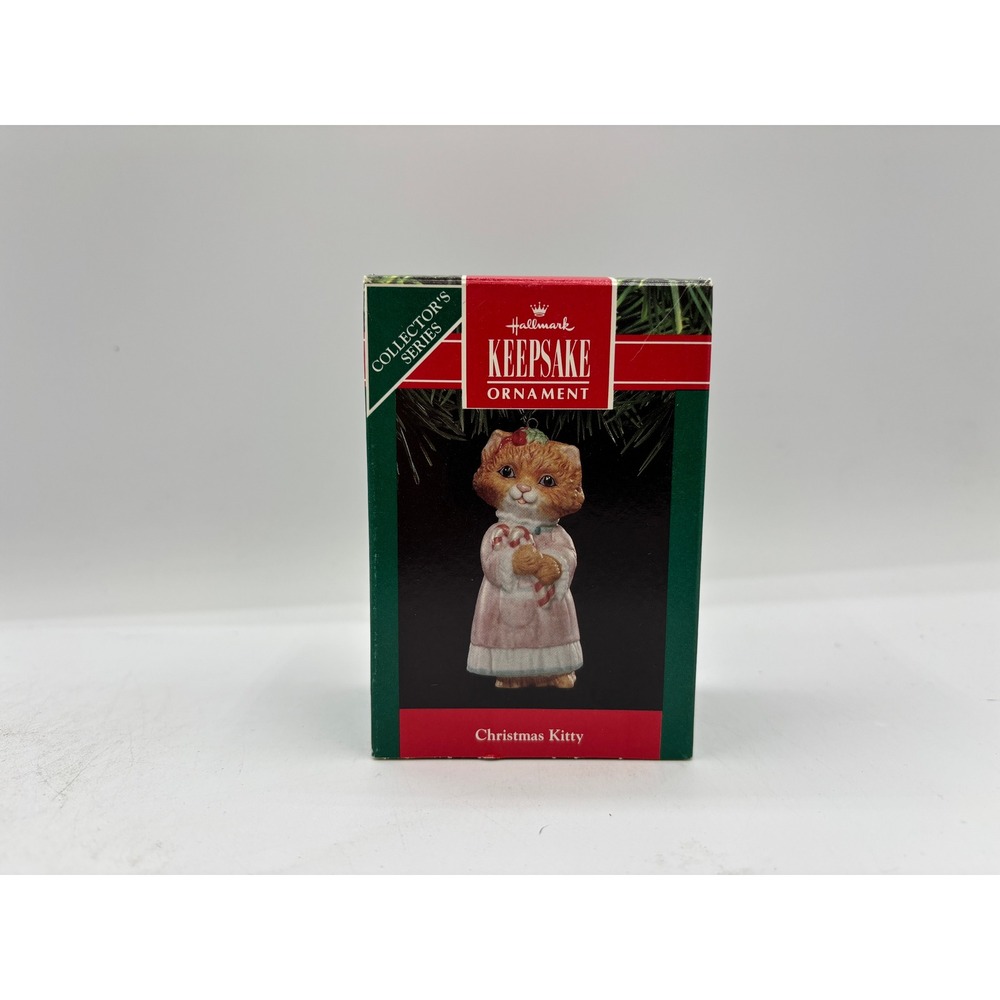 Hallmark Keepsake Ornament 1989 Christmas Kitty 3rd in Christmas Kitty Series - Picture 9 of 12